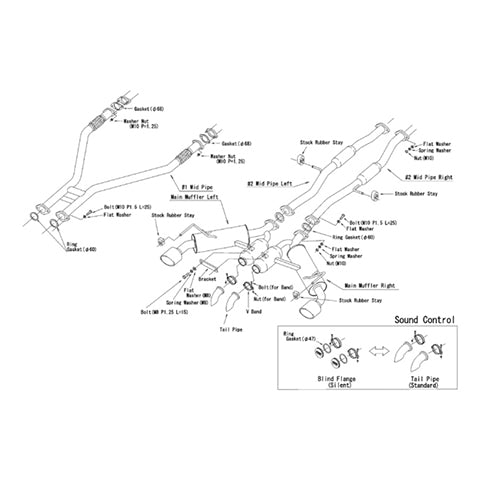 HKS Full Dual Muffler Catback Exhaust | 2023+ Nissan Z (31014-KN002)