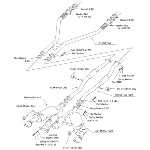 HKS Super Turbo Muffler Catback Exhaust | 2023+ Nissan Z (31029-AN011)