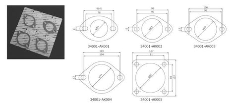 HKS Gasket 50mm Universal EX 2pcs (34001-AK001)