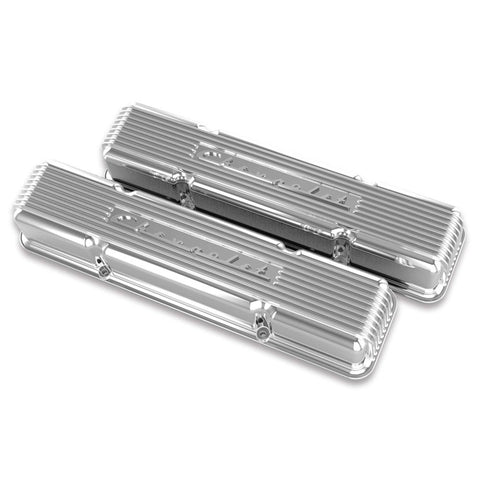 Holley GM Licensed Vintage Series SBC Valve Covers (241-106)
