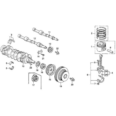 Honda Connecting Rod Bearing | 1993-2001 Honda Prelude (13217-P13-014)