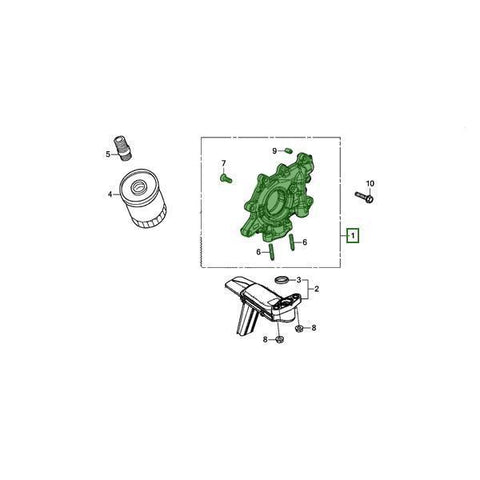 Honda OEM Oil Pump Assembly | 2016-2021 Honda Civic 1.5T/Si (15100-59B-003)