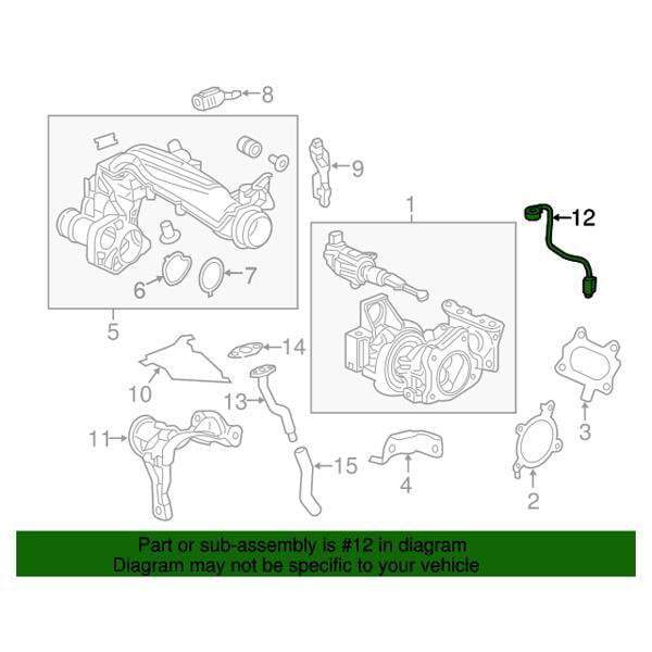 Honda OEM Turbo Oil Feed Pipe | 2016-2021 Honda Civic 1.5T/Si