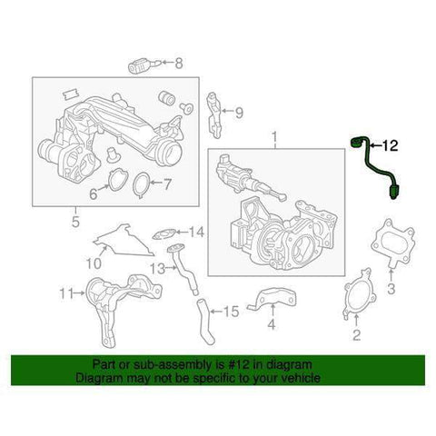 Honda OEM Turbo Oil Feed Pipe | 2016-2021 Honda Civic 1.5T/Si (15530-59B-000)
