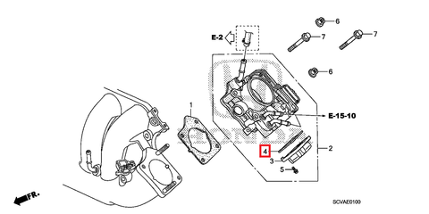Honda OEM Lower Throttle Body Case Gasket | Multiple Honda Fitments (16431-RTA-J01)