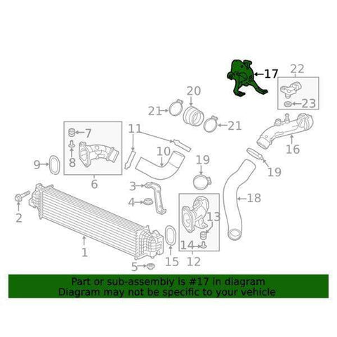Honda OEM Intercooler Pipe Stay | 2017-2021 Honda Civic Type-R (17267-5BF-A00)