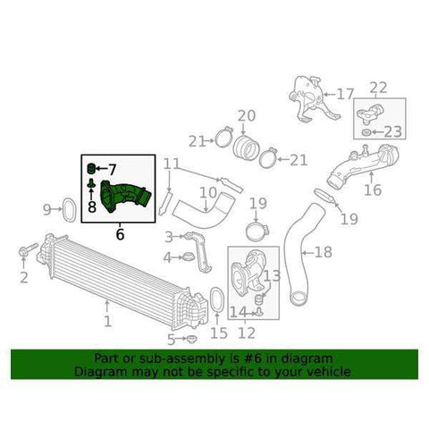 Honda OEM Intercooler Inlet Pipe Assembly | 2017-2021 Honda Civic Type-R (17283-5BF-A00)