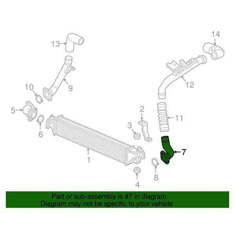 Honda OEM Intercooler Outlet Pipe | 2016-2021 Honda Civic 1.5T/Si (17291-5AA-A01)