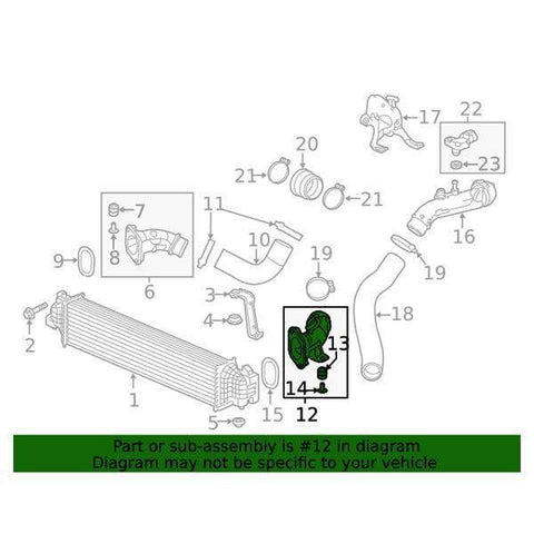 Honda OEM Intercooler Outlet Pipe Assembly | 2017-2021 Honda Civic Type-R (17291-5BF-A00)