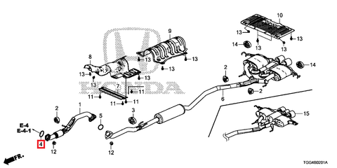 Honda OEM Front Pipe Gasket | 2016-2021 Honda Civic 1.5T/Si (18302-SP0-003)