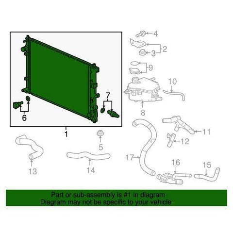 Honda OEM Denso Radiator | 2016-2021 Honda Civic 1.5T/Si (19010-5AA-A01)