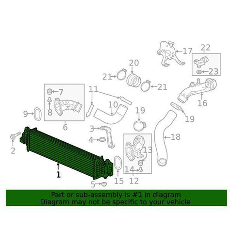 Honda OEM Intercooler | 2017-2021 Honda Civic Type-R (19710-5BF-A01)