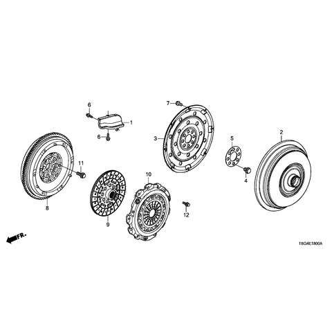 Honda OEM Flywheel | 2016-2021 Honda Civic 1.5T non-Si (22100-5CC-003)
