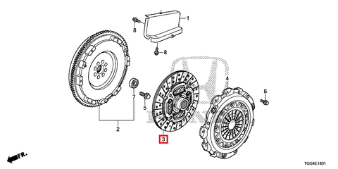 Honda OEM Friction Disk | 2017-2021 Honda Civic Type-R (22200-5DE-003)