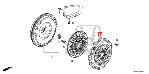 Honda OEM Pressure Plate | 2017-2021 Honda Civic Type-R (22300-5DE-003)
