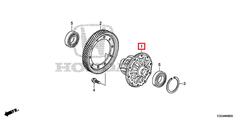 Honda OEM MT Differential | 2016-2021 Honda Civic 1.5T non-Si (41100-57A-000)