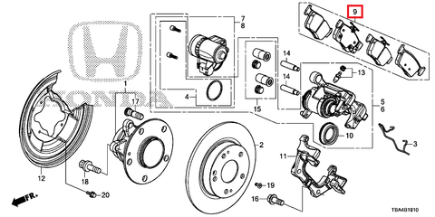 2004 honda civic rear brakes deals