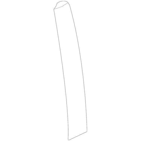 Honda OEM Front Door Window Side Garnish - Passenger Side | 17-21 Honda Civic Hatch (72430-TED-T01)