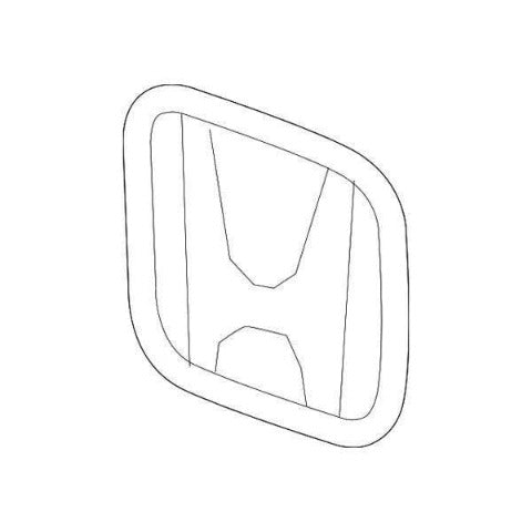Honda OEM Front Grille 'H' Emblem | 2016-2021 Honda Civic (75700-TBA-A00)