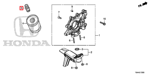 Honda OEM Oil Filter Holder | Multiple Honda Fitments (90015-PH1-013)