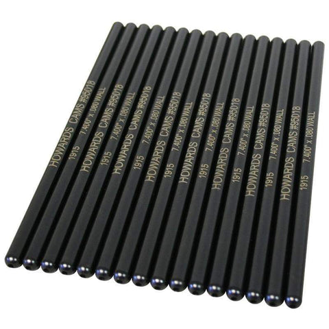 Howards Cams 7.4" x 0.8" Swedged End Pushrods - Set of 16 (95018)