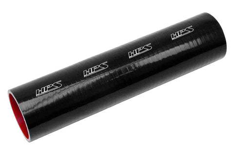 HPS 1-1/8" 4-ply Reinforced Silicone Straight Coupler Hose | Universal  (HTST-112-BLK)