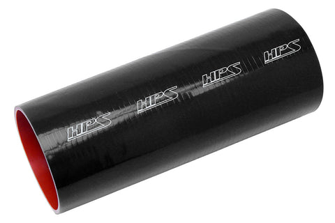 HPS 4-1/8" 4-ply Reinforced Silicone Straight Coupler Hose | Universal (HTST-412-BLK)