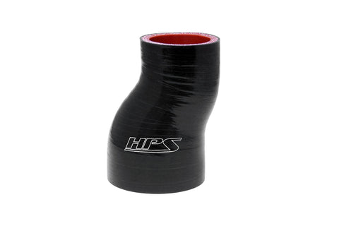HPS 1-1/2" - 2" 4-ply Reinforced Silicone Offset Coupler Hose | Universal (HTSOR-150-200-BLK)