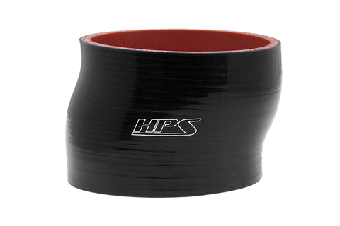 HPS 3-1/2" 4-ply Reinforced Silicone Straight Offset Coupler | Universal (HTSOC-350-BLK)