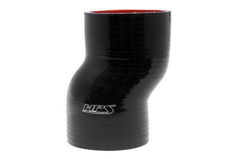 HPS 3-1/2" 4-ply Reinforced Silicone Straight Offset Coupler | Universal (HTSOC-350-BLK)
