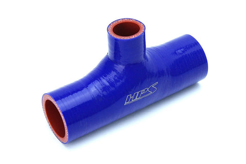 HPS 2-1/4" 4-ply Reinforced Silicone T- Hose Coupler with 1" Branch | Universal (225-THOSE-100-BLK)