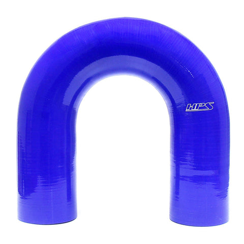 HPS 2" 4-ply Reinforced Silicone 180 Degree U Elbow Coupler Hose | Universal (HTSEC180-200-BLK)