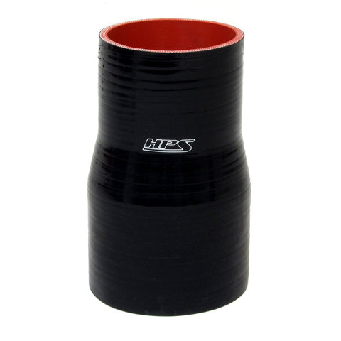 HPS 3" - 5" 4-ply Reinforced Silicone Straight Coupler Hose | Universal (HTSR-300-500-L4-BLK)