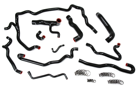 HPS Silicone Radiator + Heater Coolant Hose Kit | 2004 - 2005 BMW 530i (57-1552-BLK)
