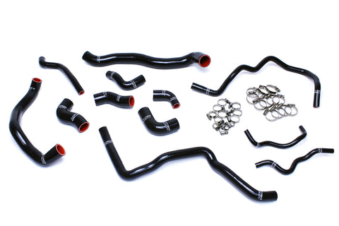 HPS Silicone Radiator + Heater Coolant Hose Kit | 2012 - 2013 Volkswagen Golf R and 2006 - 2008 Volkswagen GTI (57-1476-BLK)