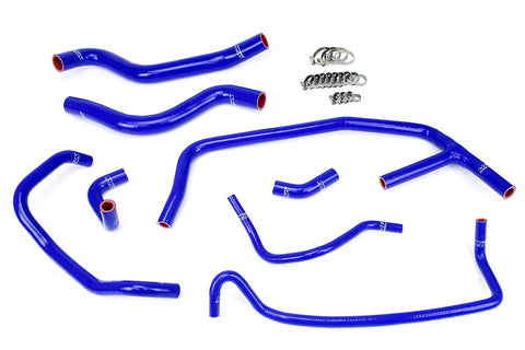 HPS Silicone Radiator + Heater Coolant Hose Kit | 2015 - 2020 Ford Mustang Ecoboost (57-1452-BLK)