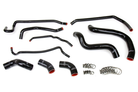 HPS Silicone Radiator + Heater Coolant Hose Kit | 2011 - 2014 Ford Mustang GT (57-1429-BLK)