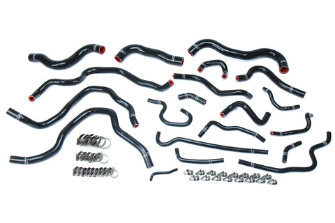 HPS Black Reinforced Silicone Radiator Heater Coolant Hose | 2016 - 2018 Honda Civic (57-1607-BLK)