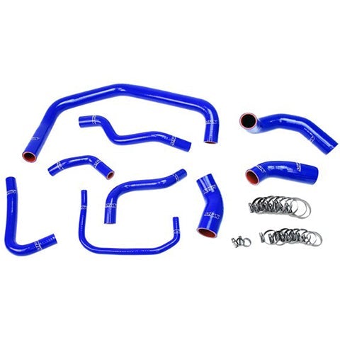 HPS Blue Heater Hose Kit | 2003-2004 Ford Mustang (57-1728-BLUE)