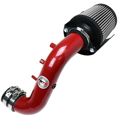 HPS Red Shortram Air Intake and Heat Shield | 2002-2006 Acura RSX Type-S and 2001-2005 Honda Civic Si (827-121R-1)