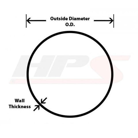 HPS 6061 Aluminum 90 Deg Elbow 1-1/4" OD x 6" Length (AT90-125-CLR-2)
