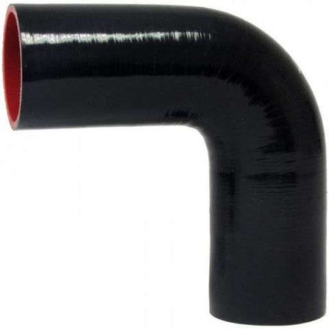 HPS 1.25" ID High Temp 4-ply Reinforced Silicone 90 Degree Elbow (HTSEC90-125-BLK)