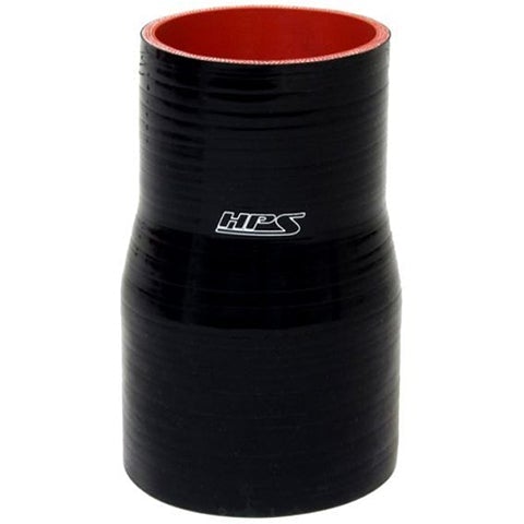HPS 2.25" - 2.75" ID Reinforced Silicone Reducer Coupler Hose (HTSR-225-275-L4-BLK)