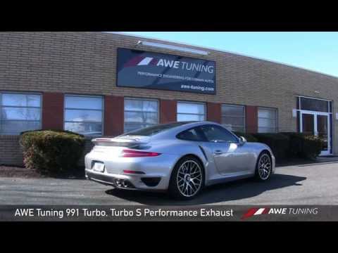 AWE Performance Turbo-Back Exhaust w/ High Flow Cats | 2017-2019 Porsche 911 Turbo/Turbo S (3015-42084)
