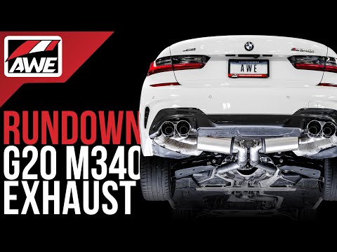 AWE Resonated to Non Resonated Exhaust Conversion Kit | 2019-2022 BMW M340i/440i (3820-11056)