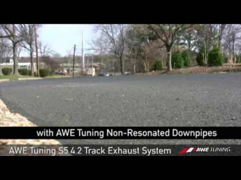 AWE Non-Resonated Downpipes | 2008-2012 Audi S5 (3215-11036)