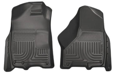 2009-2010 Dodge Ram WeatherBeater Front Row Black Floor Liners by Husky Liners (18001) - Modern Automotive Performance

