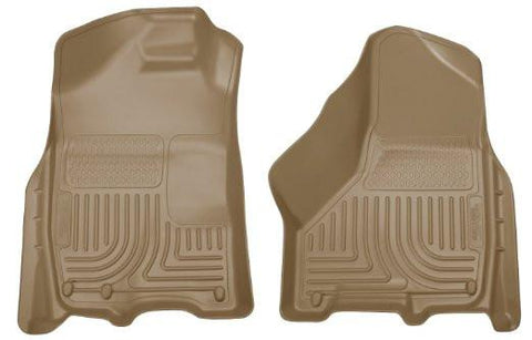 2009-2010 Dodge Ram WeatherBeater Front Row Tan Floor Liners by Husky Liners (18003) - Modern Automotive Performance
