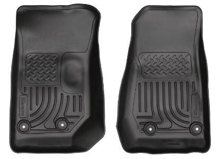 2014 Jeep Wrangler 2/4 Door Weatherbeater Black Front Floor Liners by Husky Liners (18041) - Modern Automotive Performance
