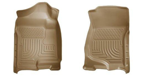 2007-2014 Cadillac Escalade ESV/EXT Weatherbeater Tan Front Floor Liners by Husky Liners (18203) - Modern Automotive Performance
